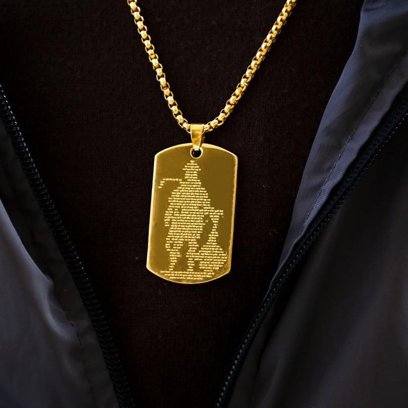 Hanuman Chalisha Pendant with Chain